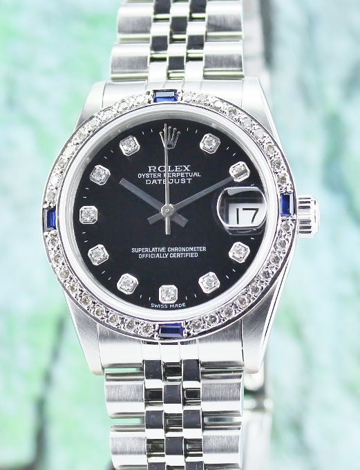 (image for) A ROLEX MID SIZE STAINLESS STEEL OYSTER PERPETUAL DATEJUST / 68274